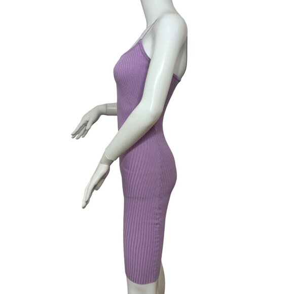 Daisy Women’s Ribbed Romper S Lavender Unitard Scoop Neck Spaghetti Straps Dance - Picture 2 of 11